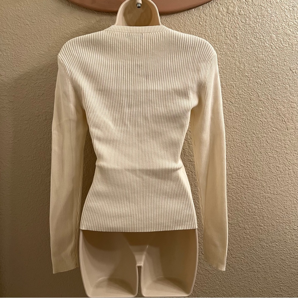 Moda International Ribbed Women's Top - Picture 2 of 4
